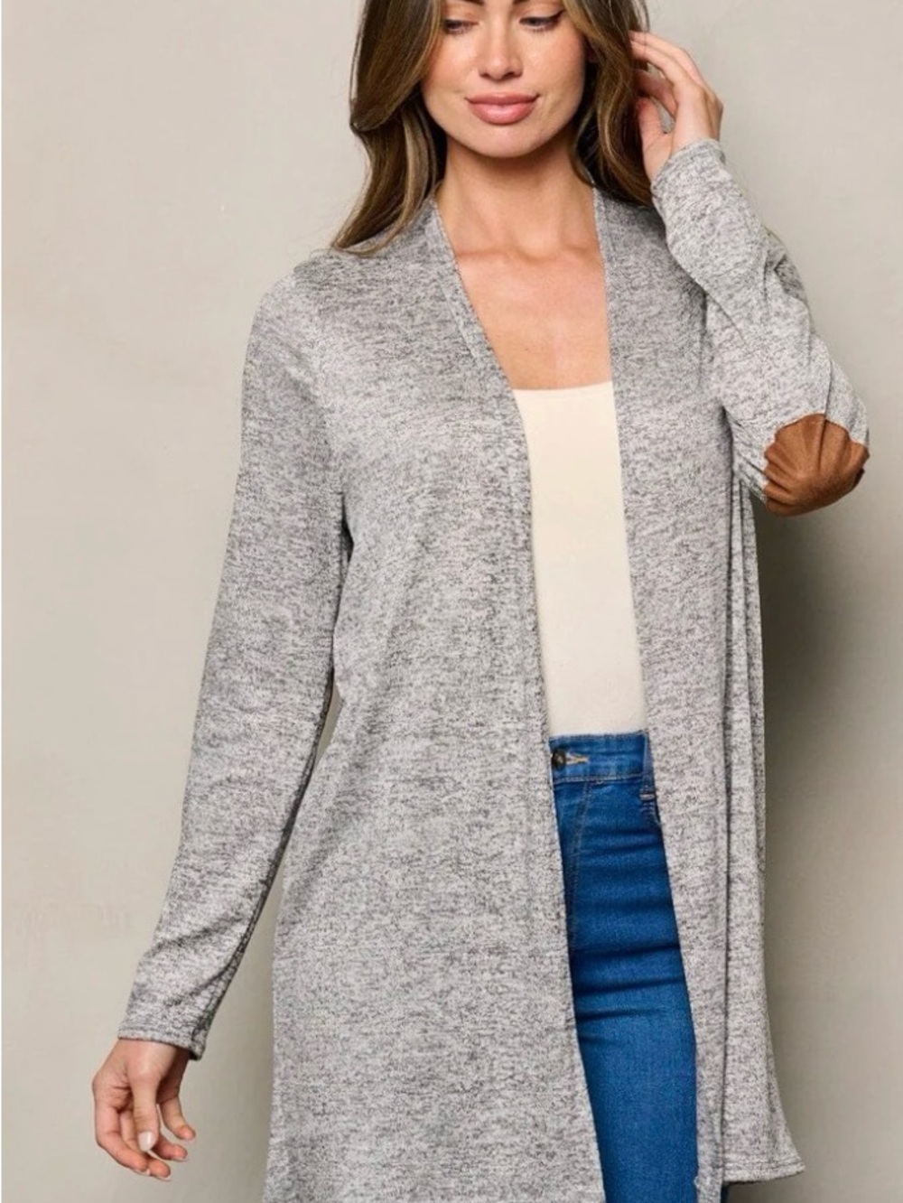 Lollipop star open front sweater